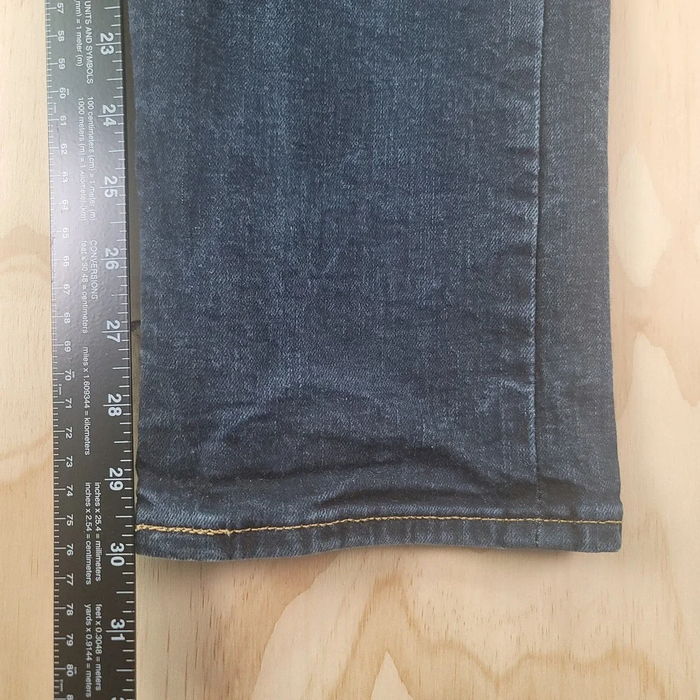 Levis‎ 501 Mens Original Fit Blue Dark Wash Stretch Denim Button Fly Jeans 30x30